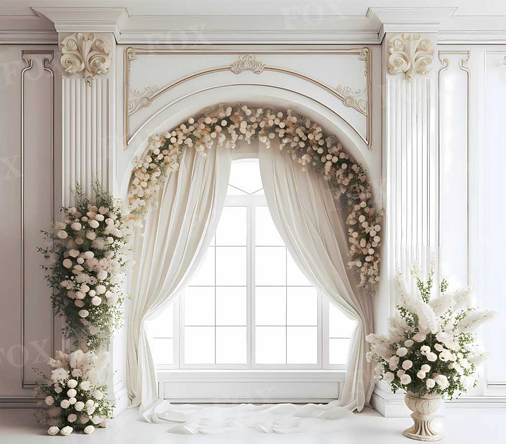 Fox Spring Wedding Garden Photography Vinyl Backdrop