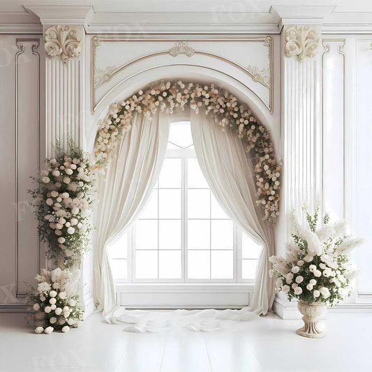 Fox Spring Wedding Garden Photography Vinyl Backdrop