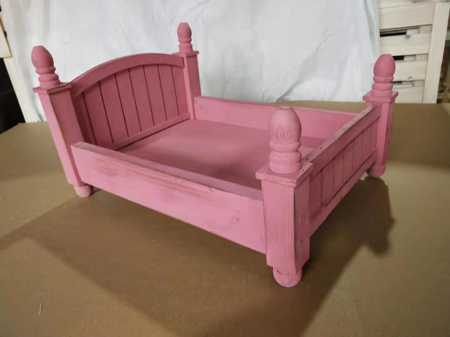 RTS Fox Wooden Bed for Newborn Baby Photo Prop - Foxbackdrop