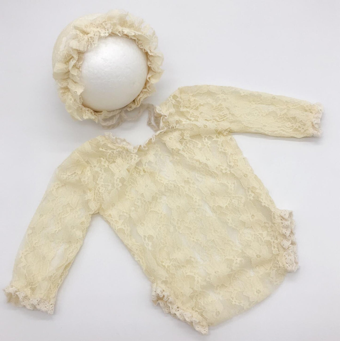 Fox 2pcs/set Lace Newborn Outfits Clothing Photoshoot - Foxbackdrop