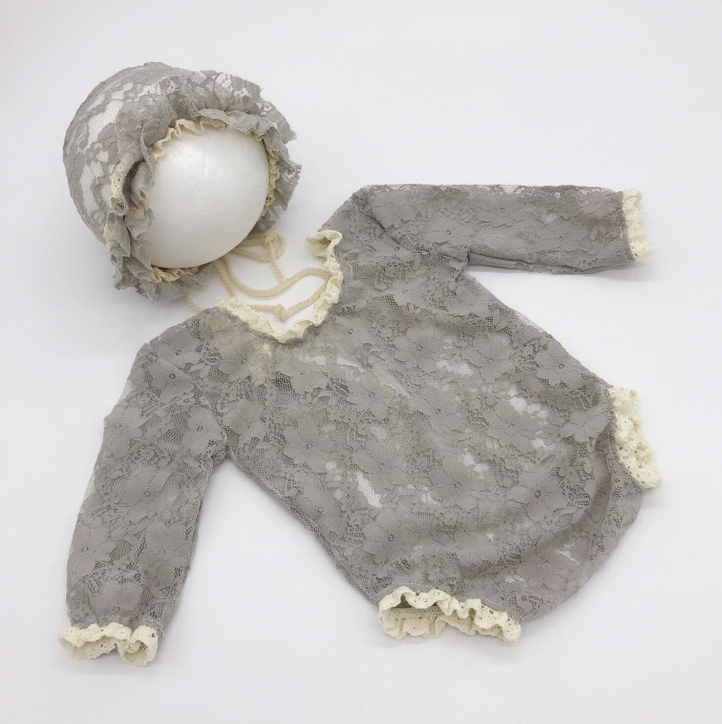 Fox 2pcs/set Lace Newborn Outfits Clothing Photoshoot - Foxbackdrop