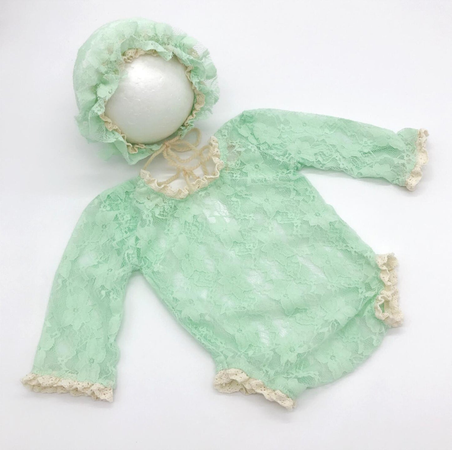 Fox 2pcs/set Lace Newborn Outfits Clothing Photoshoot - Foxbackdrop
