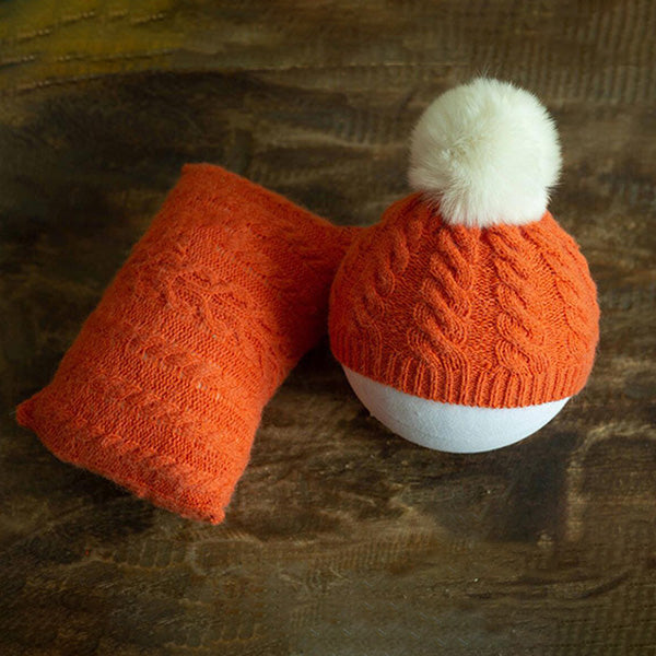 Fox 2pcs Children Suit Hat Pillow for Photography Prop - Foxbackdrop