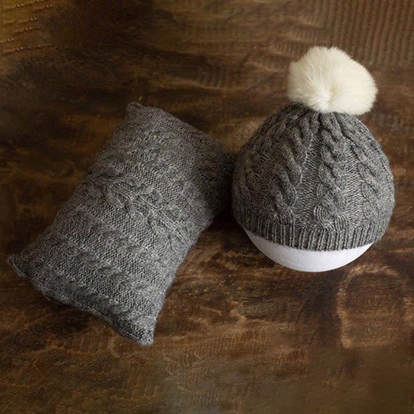 Fox 2pcs Children Suit Hat Pillow for Photography Prop - Foxbackdrop