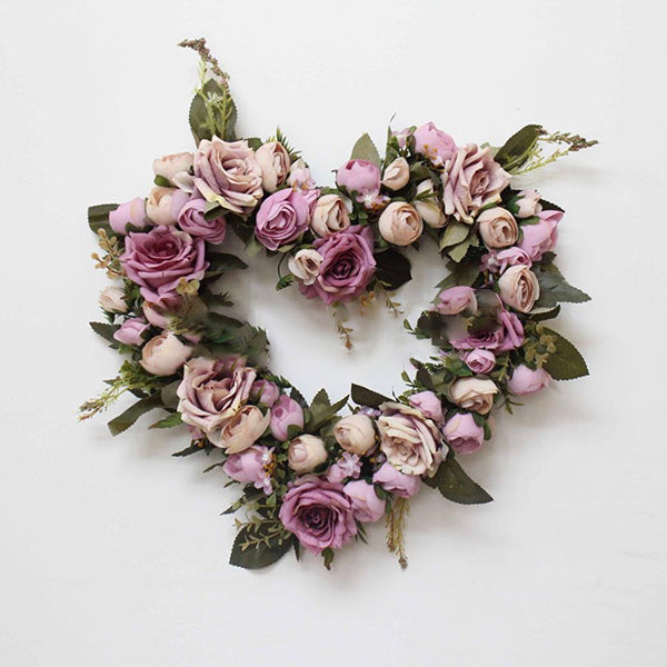 Fox Simulation Rose Heart-shaped Garland Wall Decoration Photo studio - Foxbackdrop