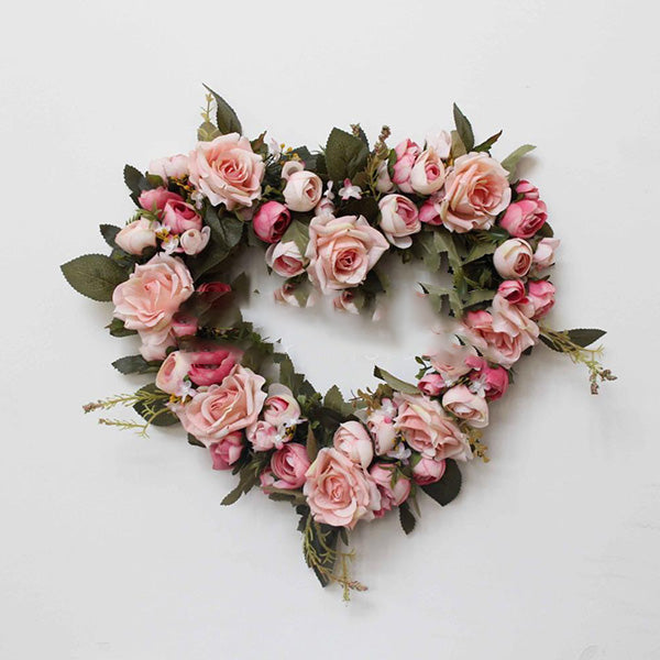 Fox Simulation Rose Heart-shaped Garland Wall Decoration Photo studio - Foxbackdrop