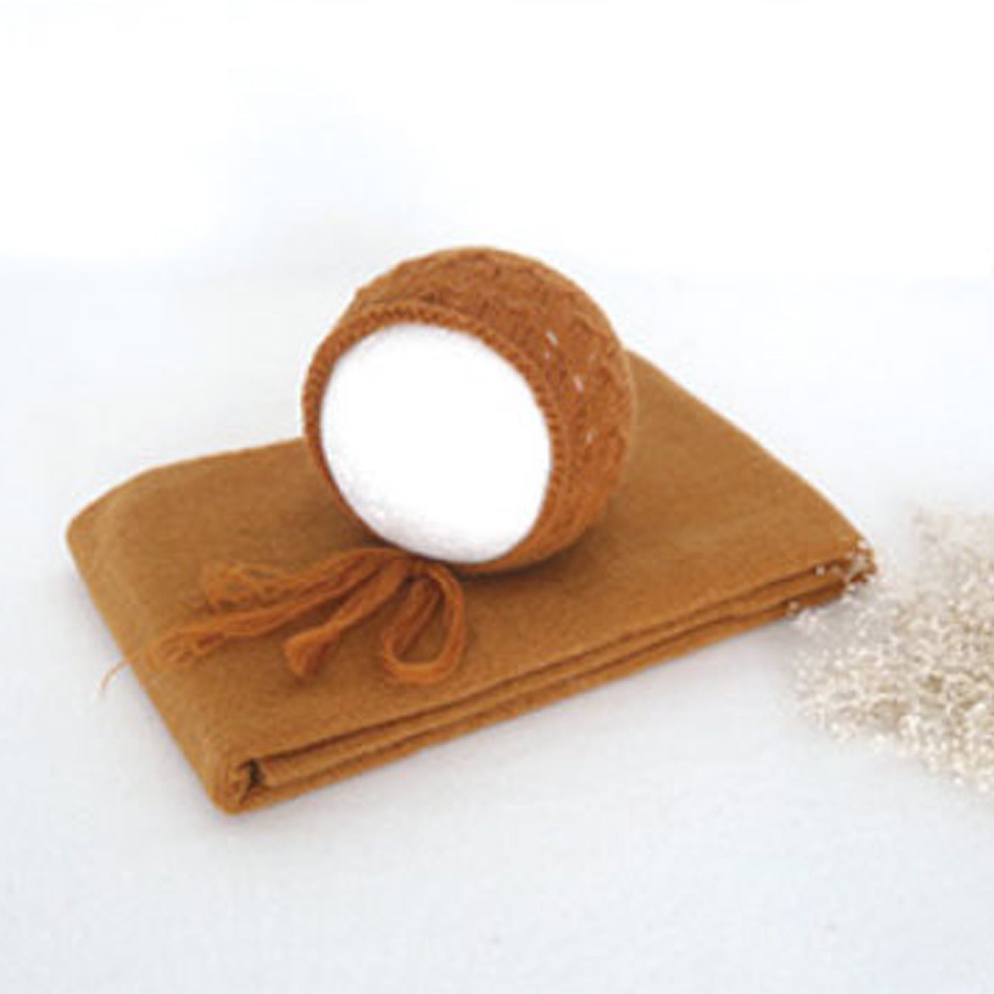 Fox 2pcs 32x150cm Newborn Baby Wrap Cloth Hat for Photography - Foxbackdrop
