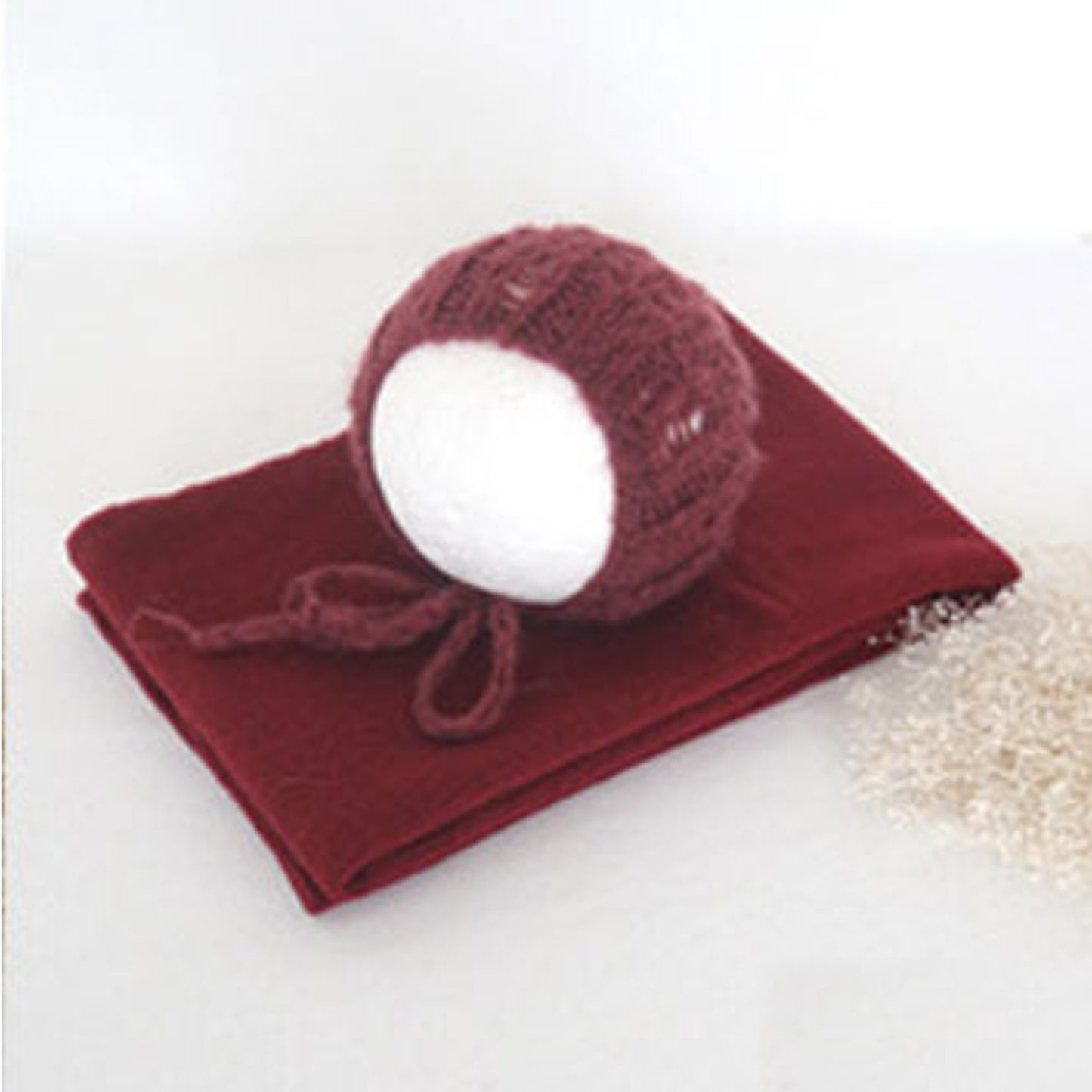 Fox 2pcs 32x150cm Newborn Baby Wrap Cloth Hat for Photography - Foxbackdrop