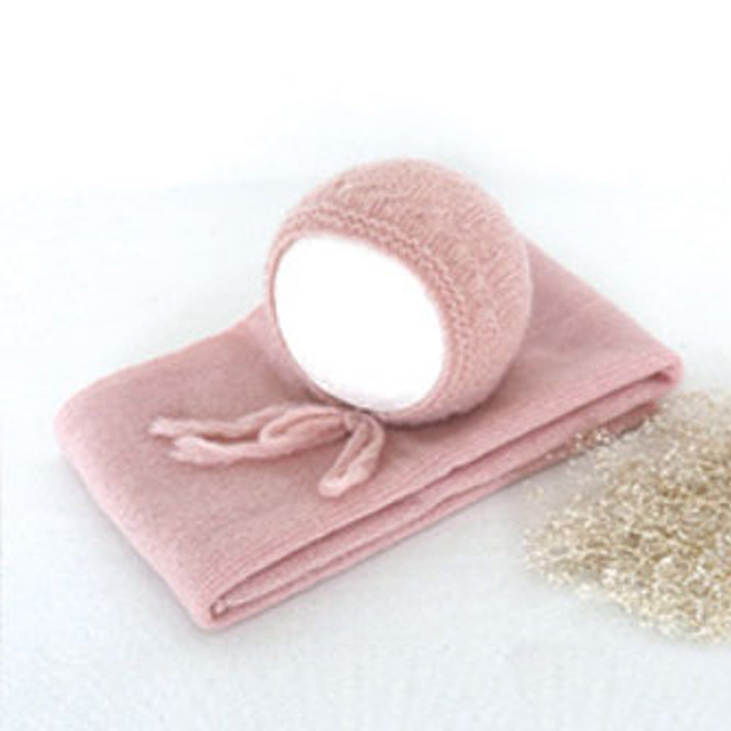 Fox 2pcs 32x150cm Newborn Baby Wrap Cloth Hat for Photography - Foxbackdrop