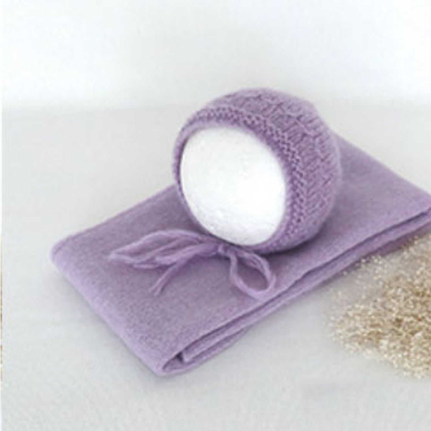 Fox 2pcs 32x150cm Newborn Baby Wrap Cloth Hat for Photography - Foxbackdrop