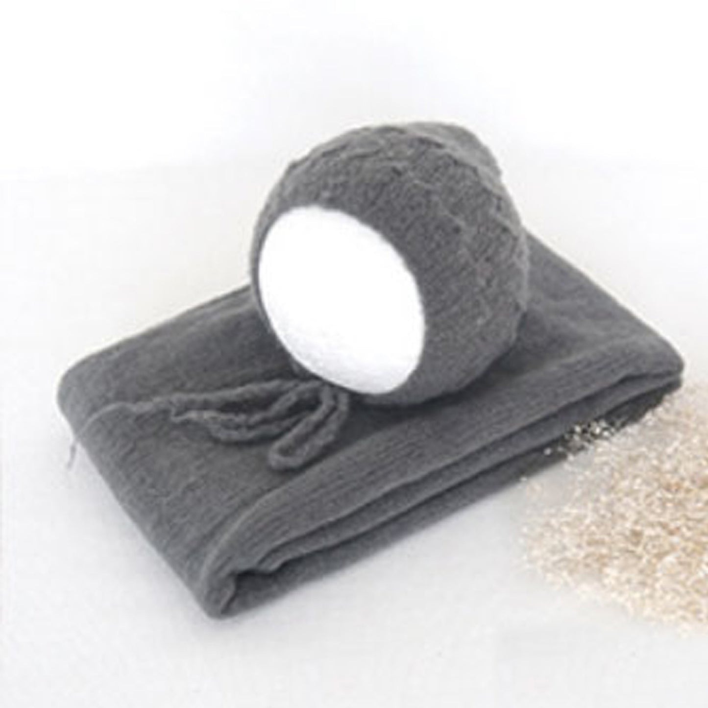 Fox 2pcs 32x150cm Newborn Baby Wrap Cloth Hat for Photography - Foxbackdrop