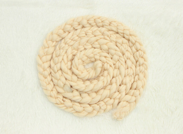 Fox Newborn Weave Braid Wool Wrap Baby Photography Props