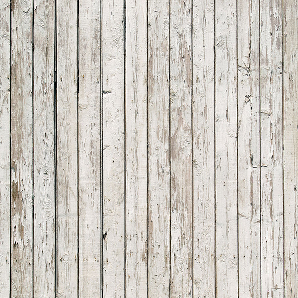 Fox Milk White Wooden Rubber Mat Floor - Foxbackdrop