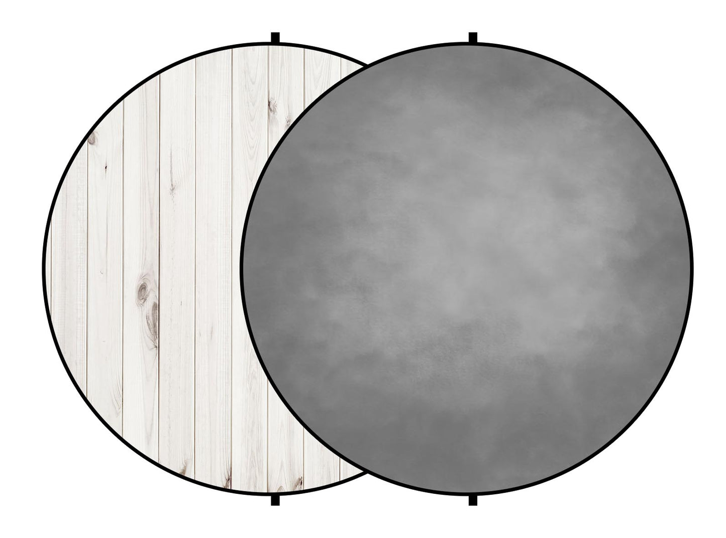 Fox Abstract Gray/ White Wood Collapsible Backdrop 5x5ft(1.5x1.5m) - Foxbackdrop
