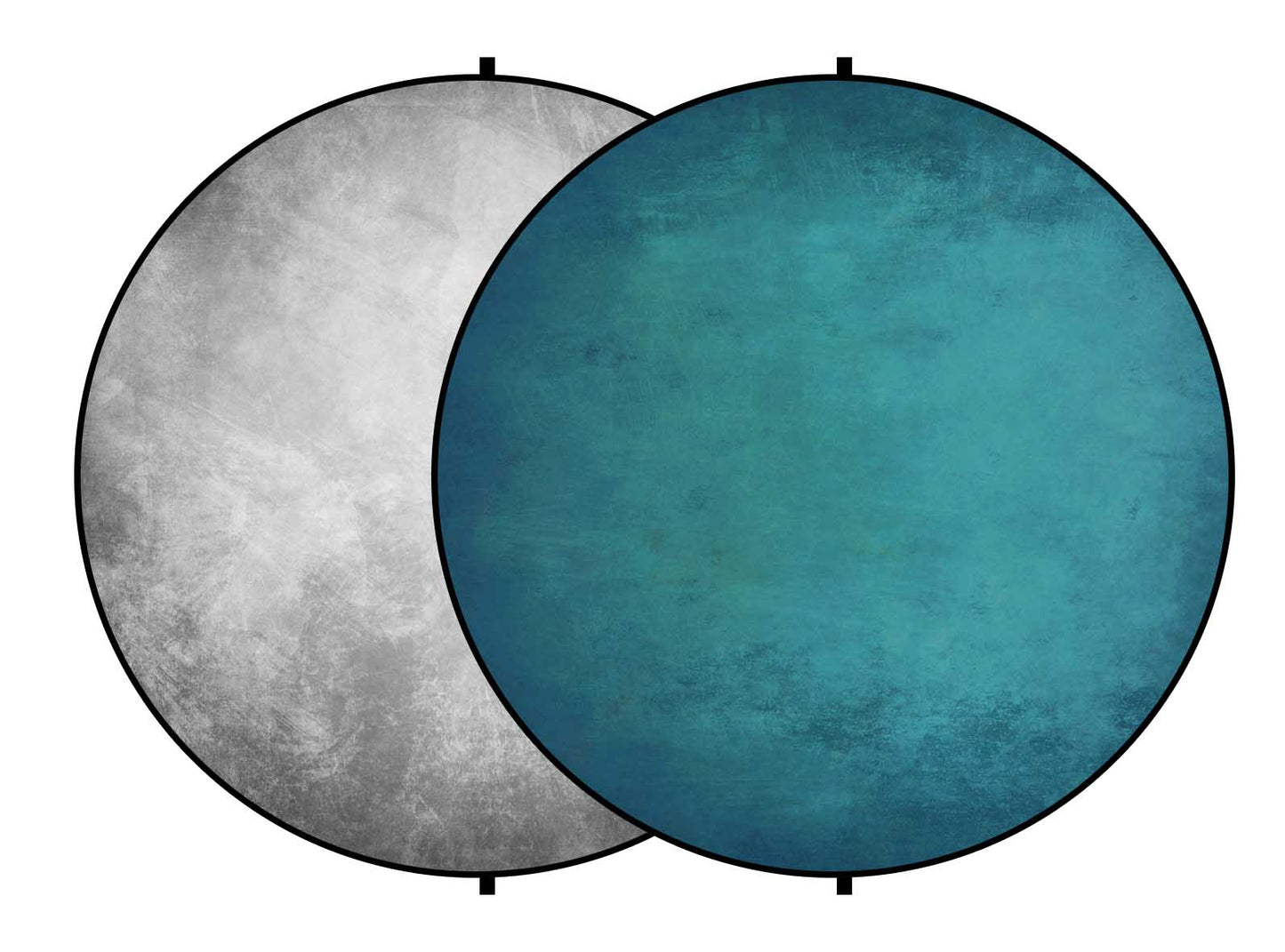 Fox Abstract Gray/ Blue Collapsible Backdrop 5x5ft(1.5x1.5m) - Foxbackdrop