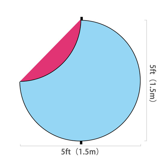 Fox Solid Blue/Fuchsia Collapsible Photography Backdrop 5x5ft(1.5x1.5m) - Foxbackdrop
