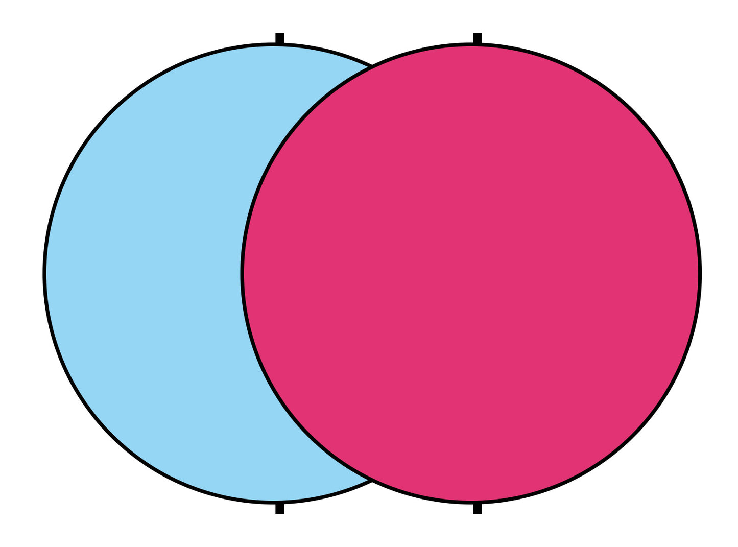 Fox Solid Blue/Fuchsia Collapsible Photography Backdrop 5x5ft(1.5x1.5m) - Foxbackdrop