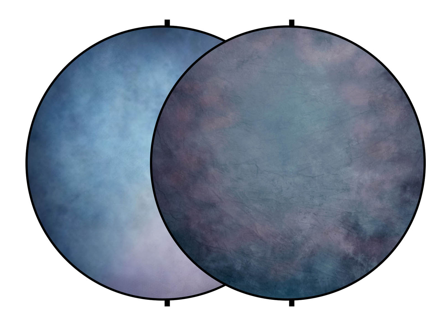 Fox Abstract Blue/Blue&Pink Collapsible Portrait Backdrop 5x5ft(1.5x1.5m) - Foxbackdrop