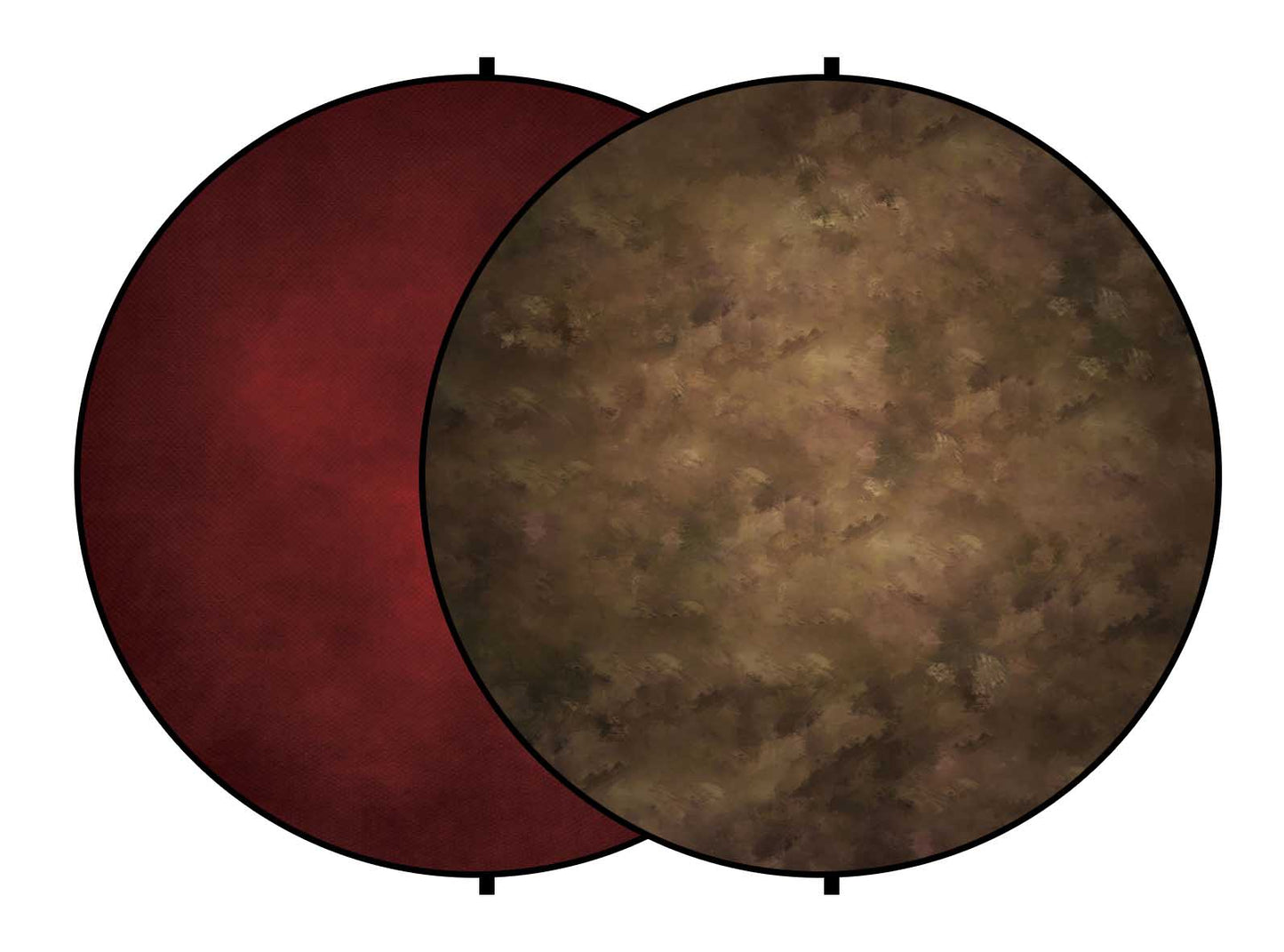 Fox Abstract Brown/Burgundy Collapsible Portrait Backdrop 5x5ft(1.5x1.5m) - Foxbackdrop