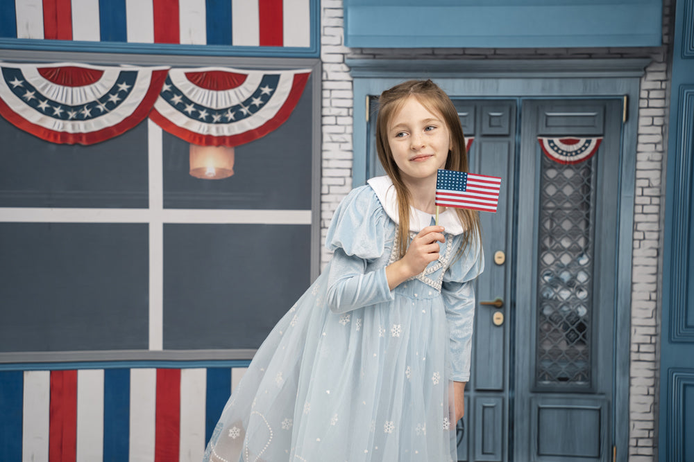Fox 4th of July Shop Vinyl Photography Backdrop Designed by JT photography