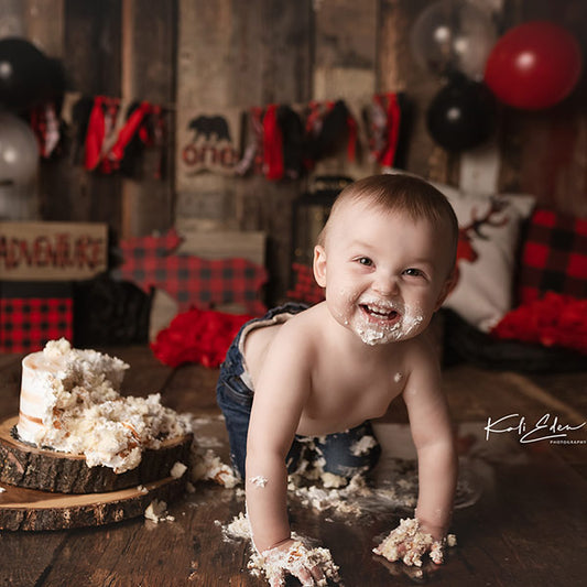 Fox Rolled Vinyl Girl Birthday Balloon Backdrop Design by Kali - Foxbackdrop