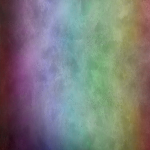 Fox Abstract Colorful Smoke Vintage Vinyl Backdrop - Foxbackdrop