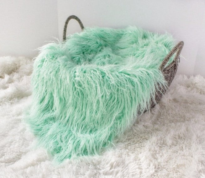 Fox 100x85cm Children photography Fur rugs props for newborn Blankets - Foxbackdrop
