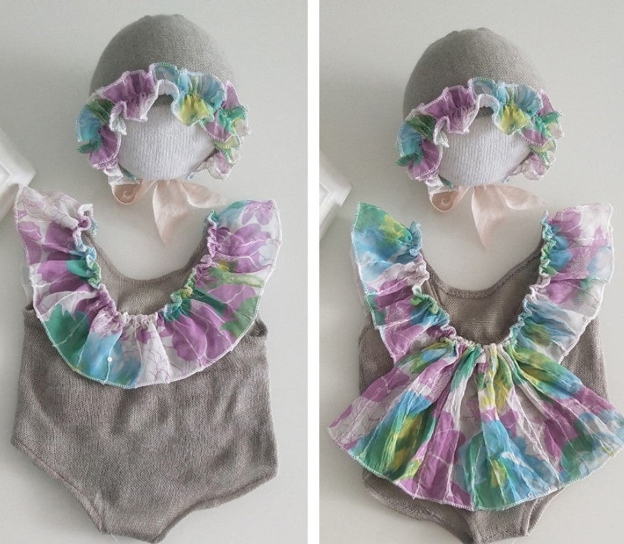 Fox Newborn Baby Clothing Outfits with Hat Kit for Photography Studio Props - Foxbackdrop