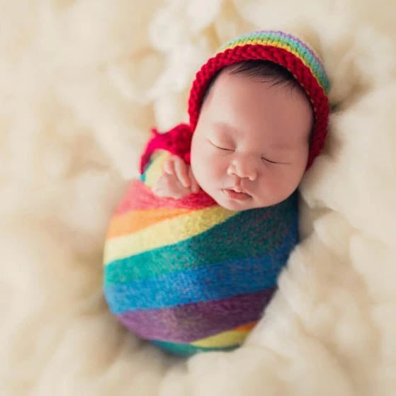 Fox 40x150 cm Colorful Newborn Posing Fabric Props - Foxbackdrop