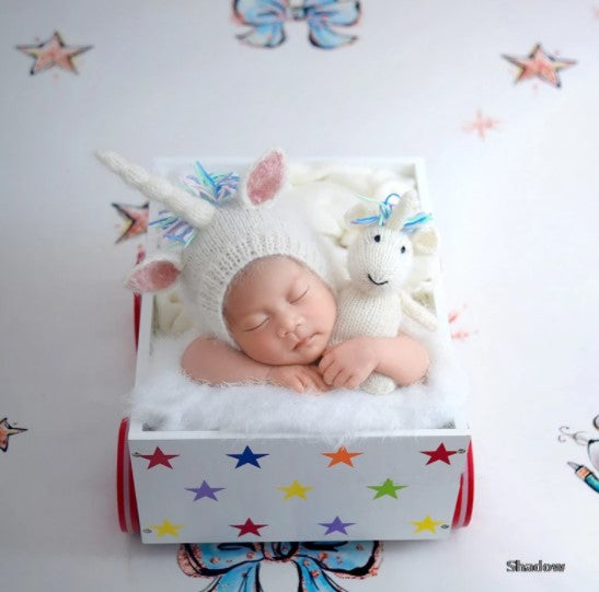 Fox Wooden Cars for Newborn Photo Props - Foxbackdrop