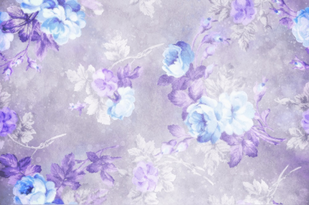 Fox Lavender Flowers Floral Photos Vinyl/Fabric Backdrop
