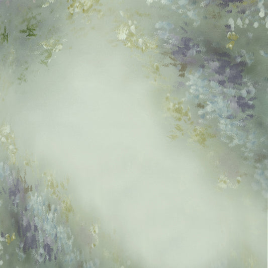 Fox Rolled Light Green Floral Vinyl Photos Backdrop - Foxbackdrop