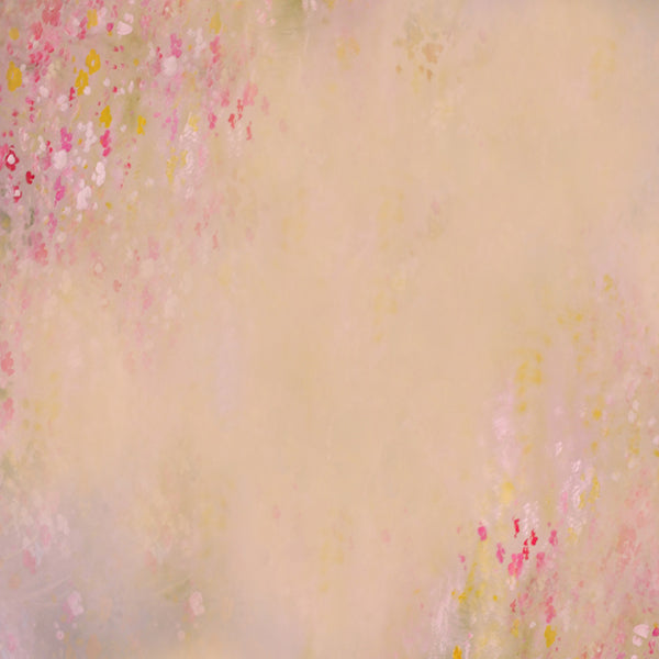 Fox Dreamy Floral Retro Bright Rolled Vinyl Backdrop - Foxbackdrop