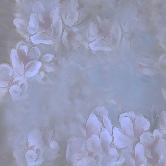 Fox Rolled Abstract Flower Floral Vinyl Backdrop - Foxbackdrop