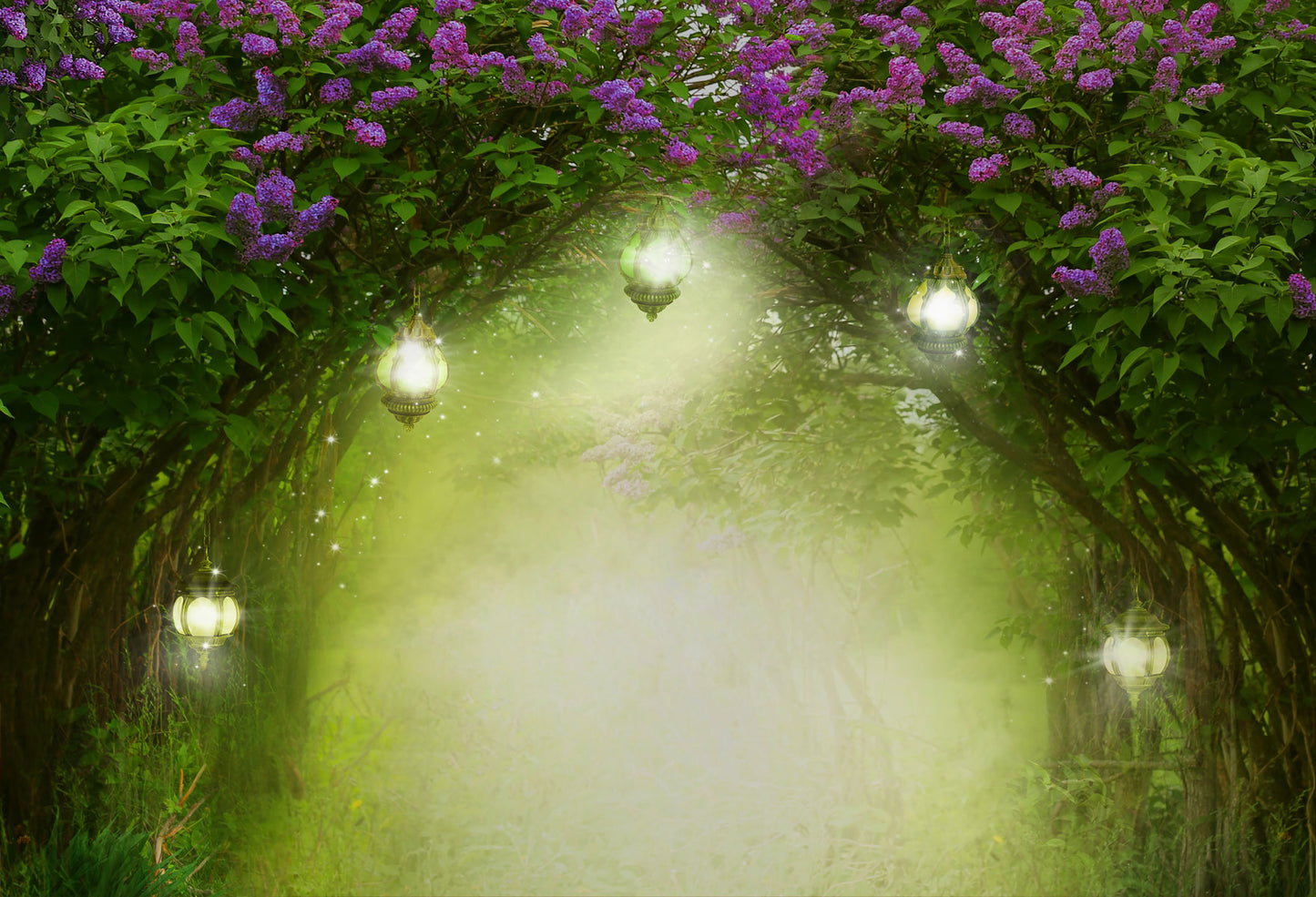 Fox Forest Tunnel Fairytale Vinyl Backdrop - Foxbackdrop