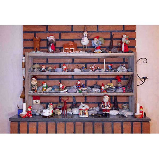 Fox Rolled Christmas Display Stand Vinyl Photo Backdrop - Foxbackdrop