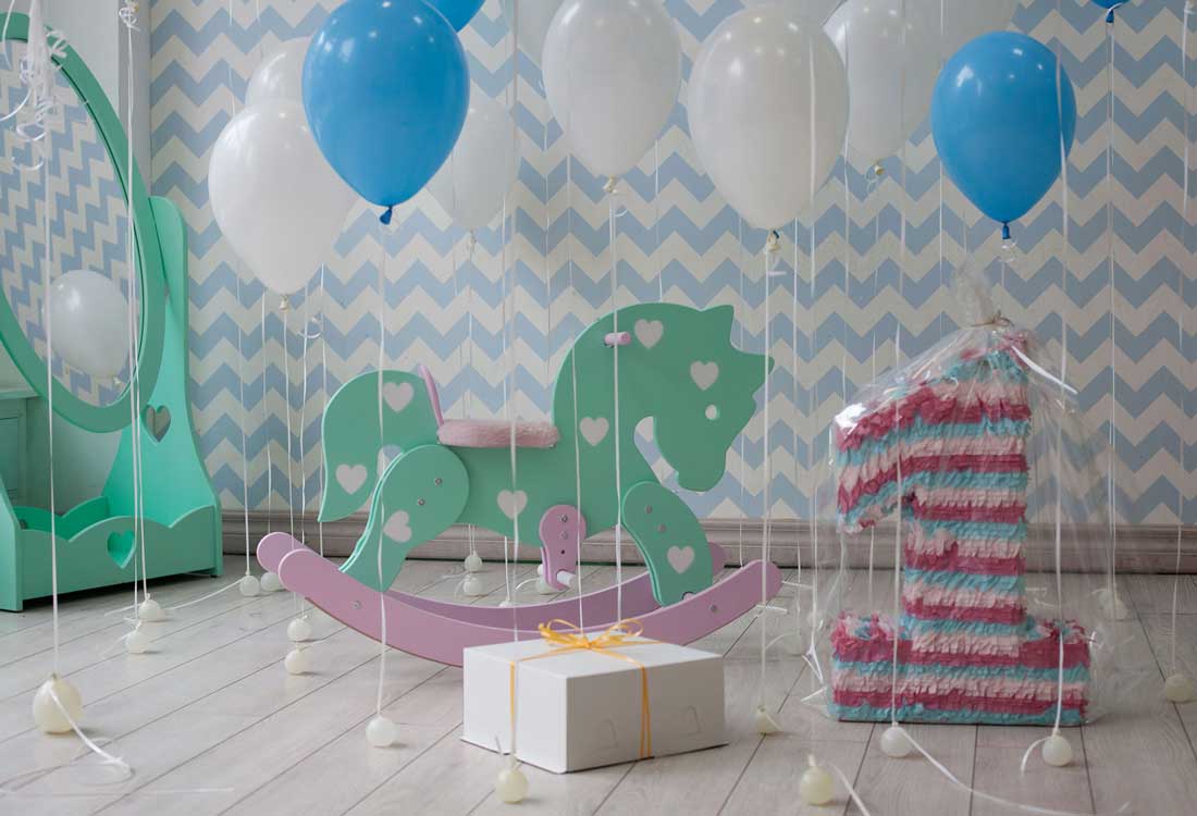 Fox Rolled Cake Smash Birthday Vinyl Photography Backdrop - Foxbackdrop