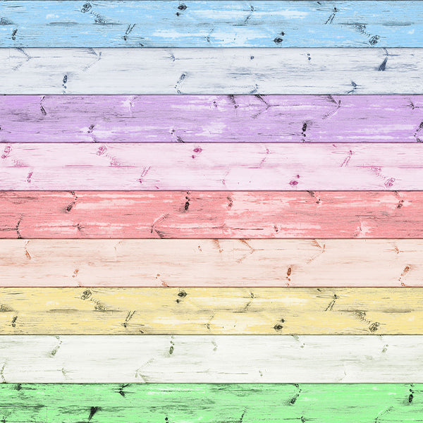 Fox Colorful Wood Vinyl Children Photography Backdrop - Foxbackdrop
