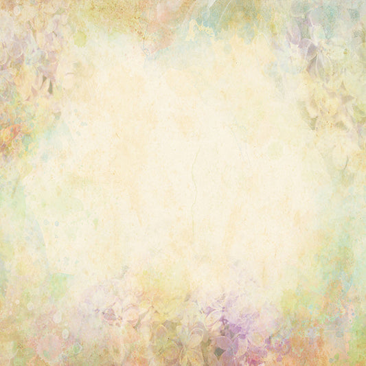 Fox Rolled Flowers Yellow Vinyl Photos Backdrop - Foxbackdrop