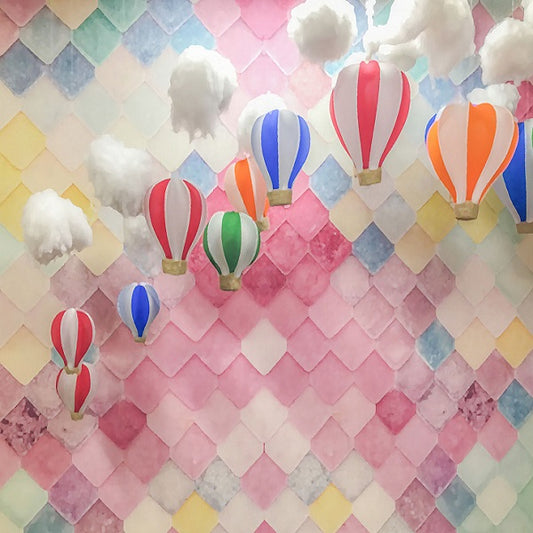 Fox Pink Clouds Children Birthday Vinyl Photo Backdrop - Foxbackdrop