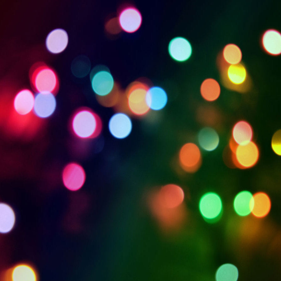 Fox Rolled Bokeh Glitter Colorful Shining Vinyl Backdrop - Foxbackdrop