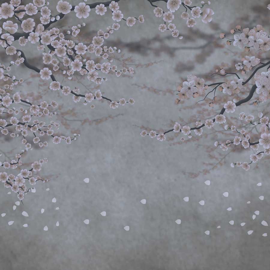 Fox Rolled Small Flowers Vinyl Valentine's Day Backdrop - Foxbackdrop
