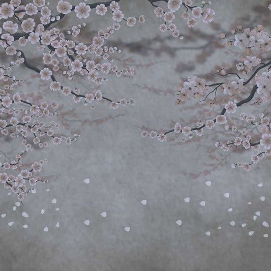 Fox Rolled Small Flowers Vinyl Valentine's Day Backdrop - Foxbackdrop