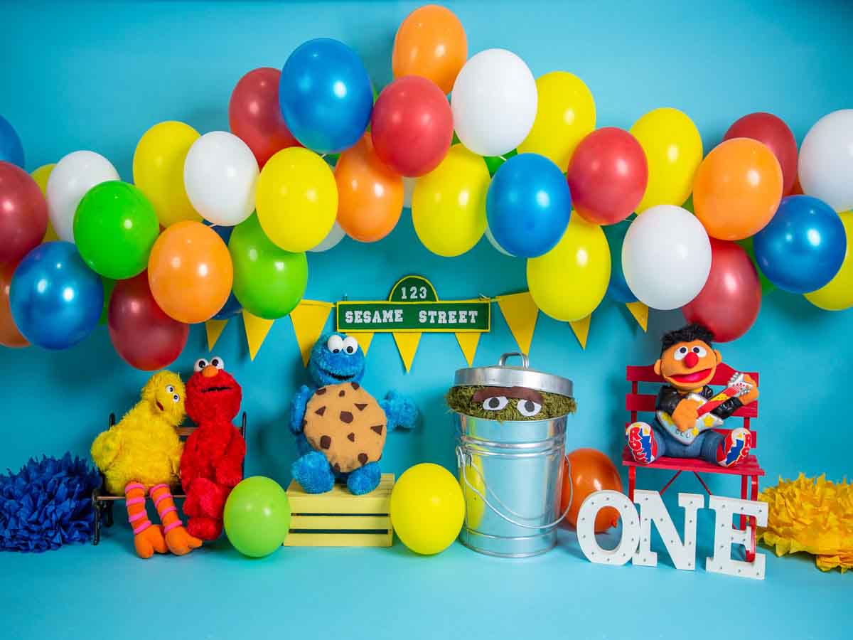 Fox Rolled Cake Smash Children Birthday Vinyl Backdrop Designed By Blanca Perez - Foxbackdrop