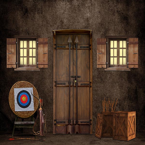 Fox Rolled Arrow Children Vinyl Photography Backdrop - Foxbackdrop