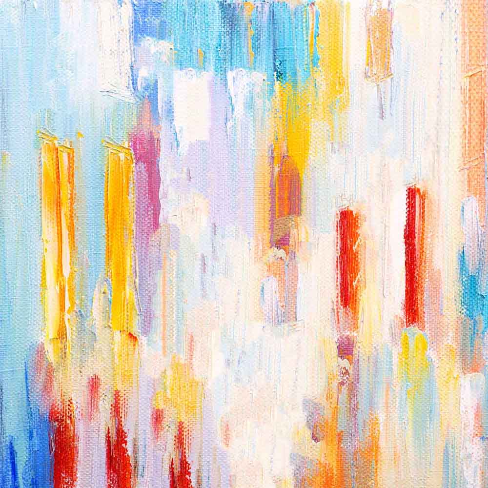 Fox Rolled Vinyl Colorful Oil Painting Watercolor Photo Backdrop - Foxbackdrop