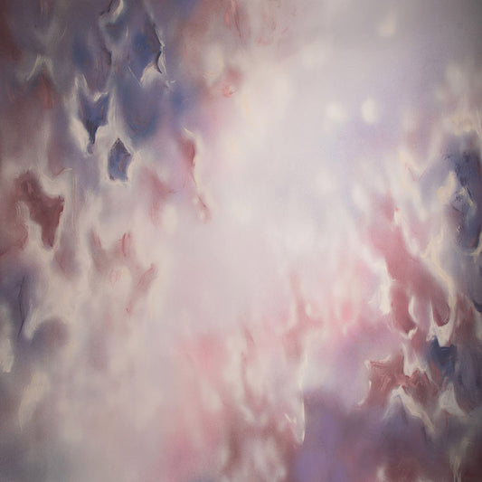 Fox Rolled Abstract Pink Dreamy Children Vinyl Backdrop - Foxbackdrop