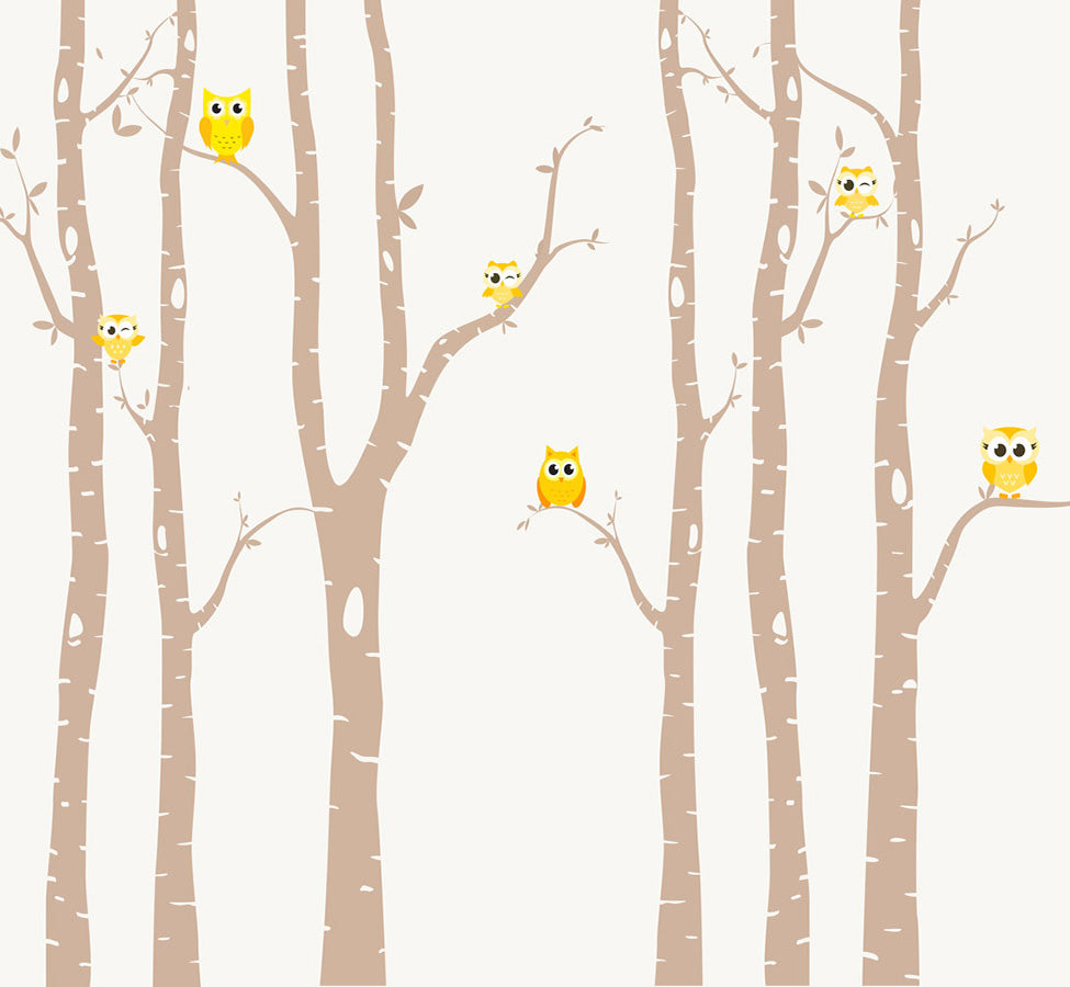 Fox Forest Owl Children Vinyl Photography Backdrop - Foxbackdrop