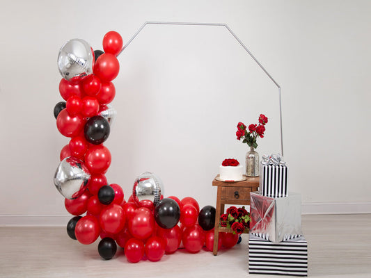 Fox Red Balloons Girl Birthday Vinyl Backdrop Designed By Blanca Perez - Foxbackdrop
