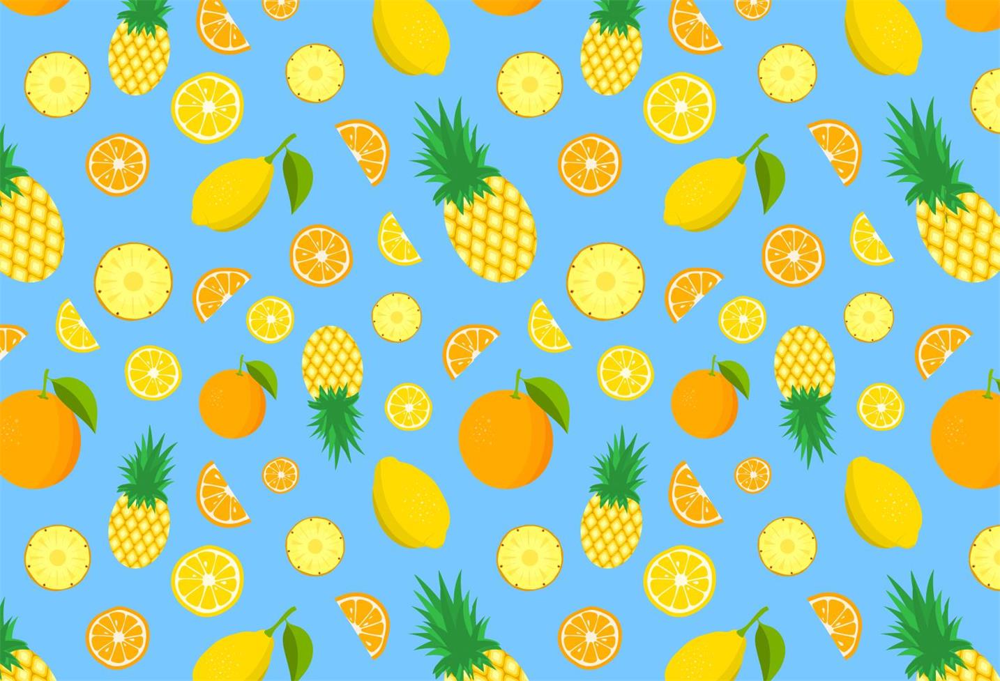 Fox Lemon Summer Vinyl Photography Backdrop - Foxbackdrop